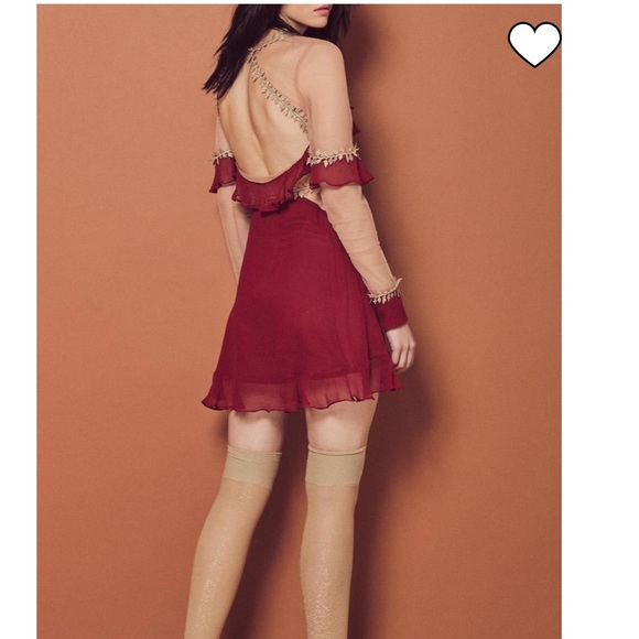 For Love & Lemons Lille Ruffled Dress NWT XS - Picture 3 of 16